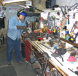 Randy Boyce Working On a Trim Set